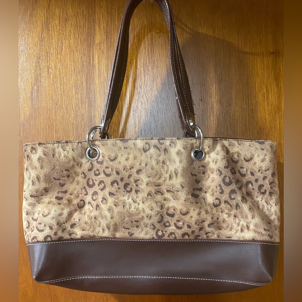 Tommy Hilfiger Y2K Leopard Print Brown Shoulder Bag